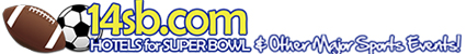 14sb.com -Book hotels & packages for Super Bowl and other major sporting events worldwide