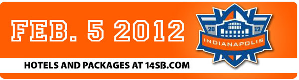 Super Bowl Hotels Indianapolis 2012 Banner