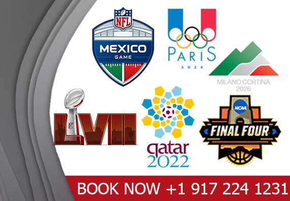 Book Worldwide Sports events like, Euro Cup, Champions league, Super Bowl, Fifa World Cup, Summer & Winter Games Hotels & event packages Book Worldwide Sports events like, Euro Cup, Champions league, Super Bowl, Fifa World Cup, Summer & Winter Games Hotels & event packages
