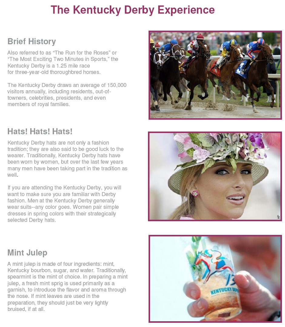 Kentucky Derby hotels downtown and best deals.  WHERE TO STAY, ACCOMMODATIONS for Kentucky Derby Hotels